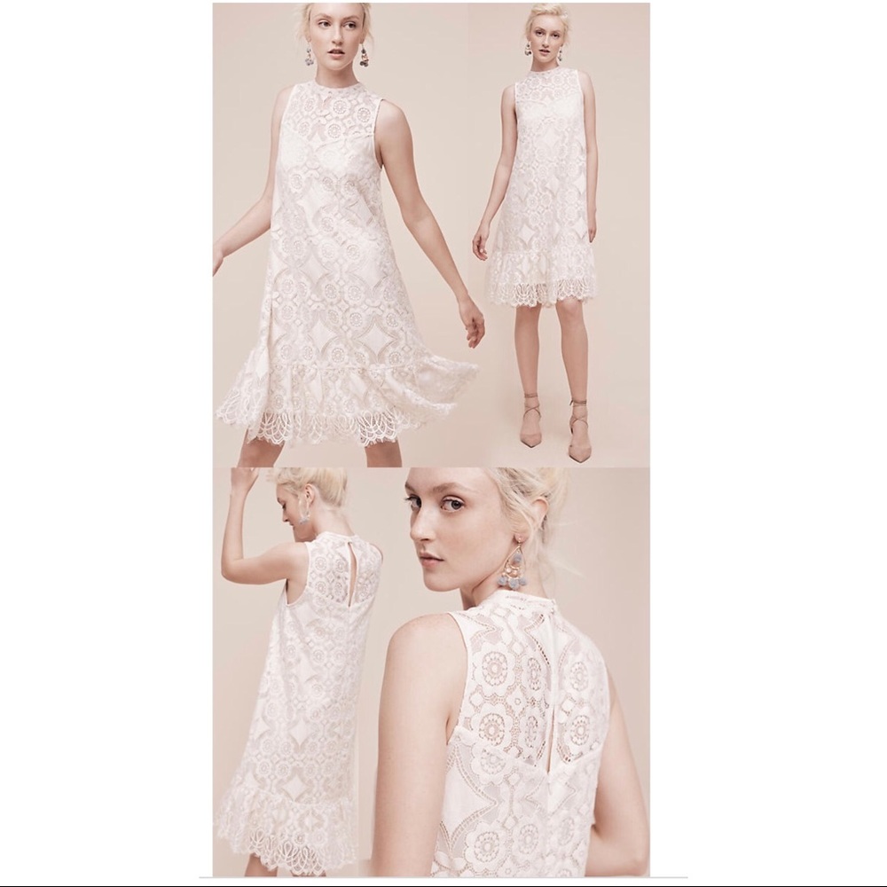 Floret Manon Lace Dress NWT 6 Wedding Summer ivory